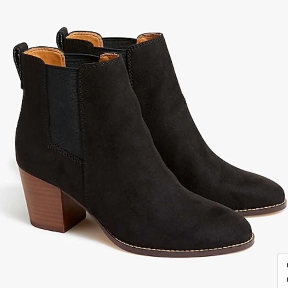 J. Crew Factory Rory microsuede heeled boots Item AR845